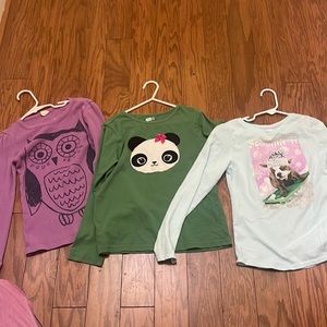Long Sleeved Tops, Girls size M (8)